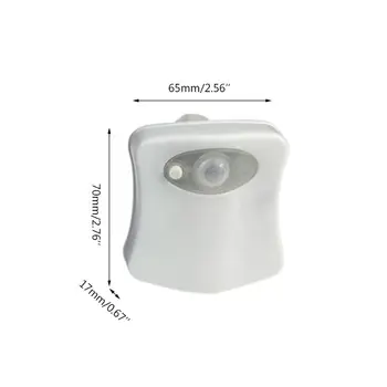

2020 New 8/16 Color LED Motion Toilet Bowl Night Light Activated Sensor Bathroom Lamp Kid