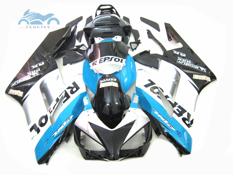 Индивидуальные инжекторный комплект Подходит для Honda CBR1000RR 2004 2005 CBR 1000RR 04 05 Синий чернобелый обтекатель комплекты деталей KR26