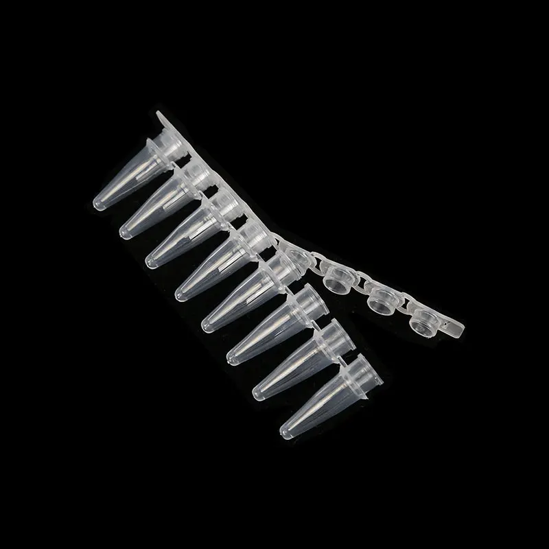 200 Set 0.2ml 8 Strip PCR Tube Centrifuge Tube With cover pcr centrifuge tube