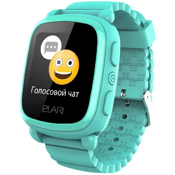 Детские часы с GPS поиском Elari KidPhone 2 зеленые ELKP2GRNRUS | Наручные