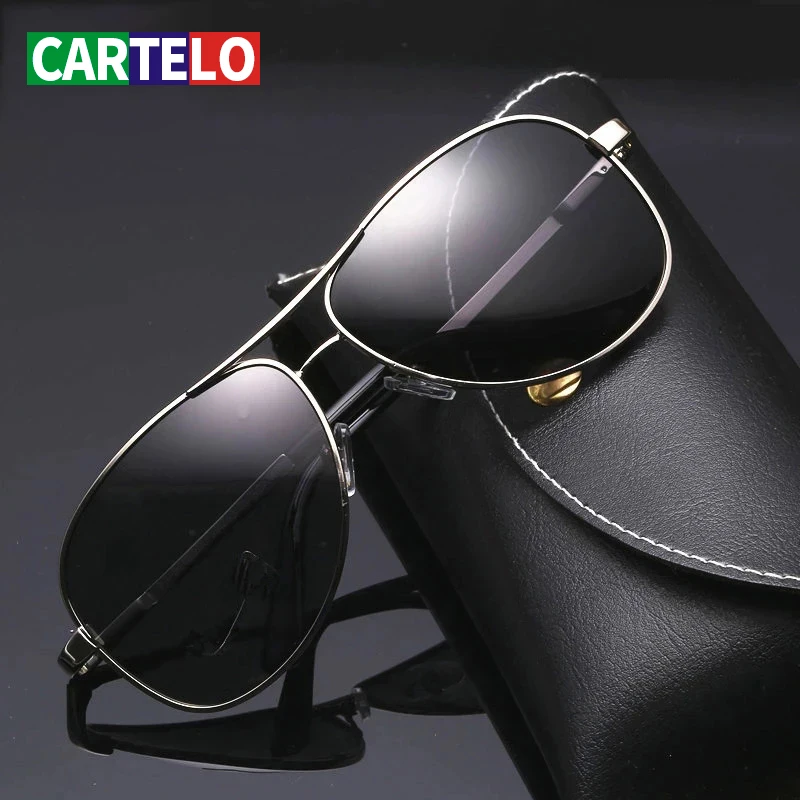 

CARTELO Change Color Sun Glasses Vision Driver's Eyewear Day and night Sunglasses Men Polarized Driving Chameleon Glasses Male