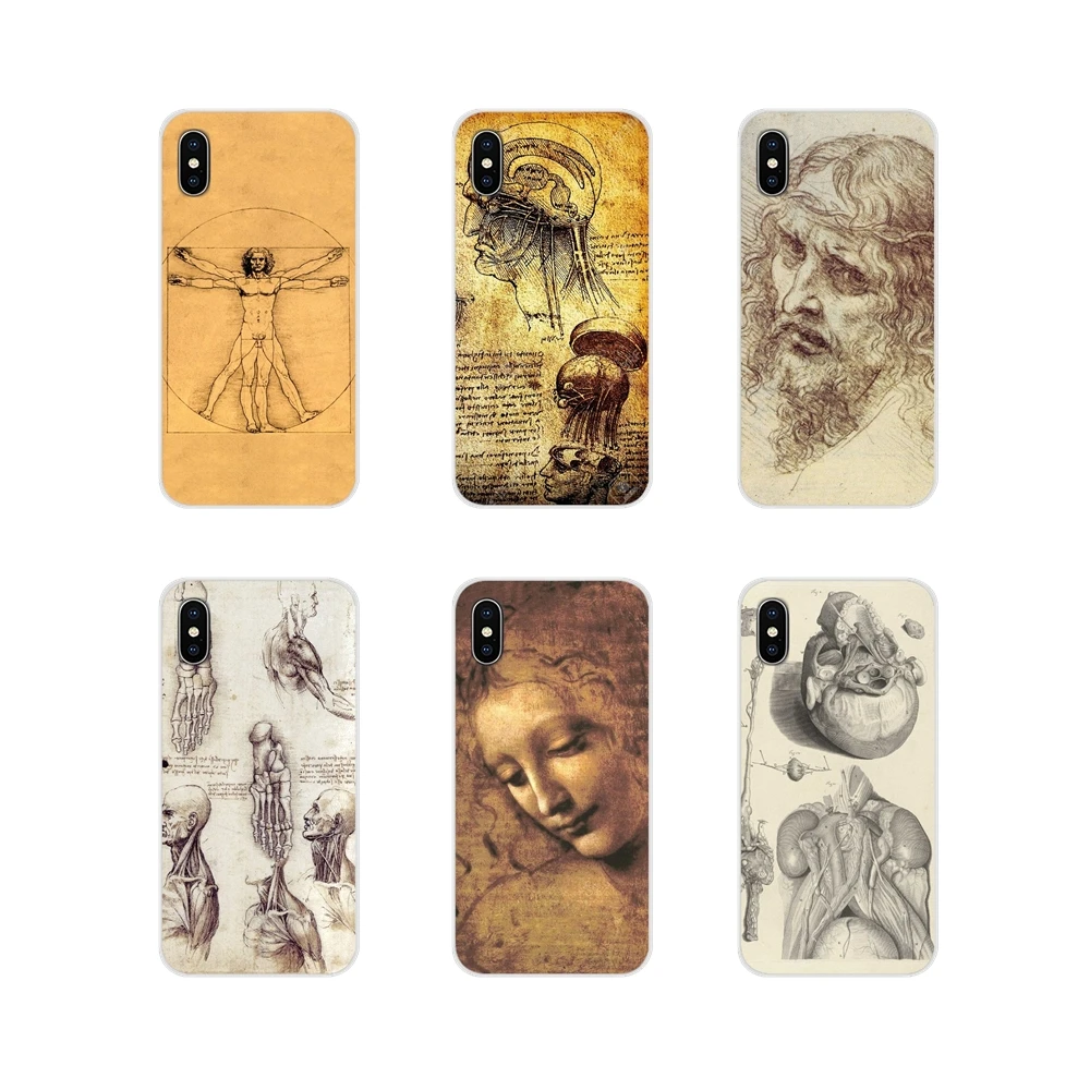 Чехлы для sony Xperia Z Z1 Z2 Z3 Z5 compact M2 M4 M5 C4 E3 T3 XA huawei mate 7 8 Y3II Italy Leonardo Da Vinci Art Work | Мобильные