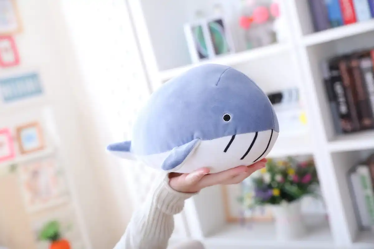 squishy shark plush