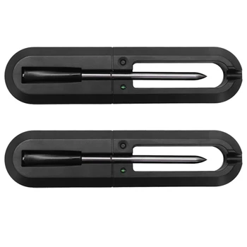 

Kitchen Oven Thermometer Wireless Smart BBQ Meat Food Cooking Steak Thermometer Bluetooth Outdoor Barbecue 2Pcs