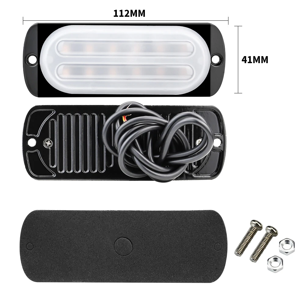 

12V Signal Light 36W 12LED Blue Truck Motorcycle Vehicle Urgent Fog Lamp