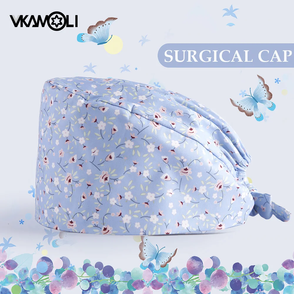 Хлопковая шапка унисекс gorros quirofano mujer для салонов красоты шапочка ухода