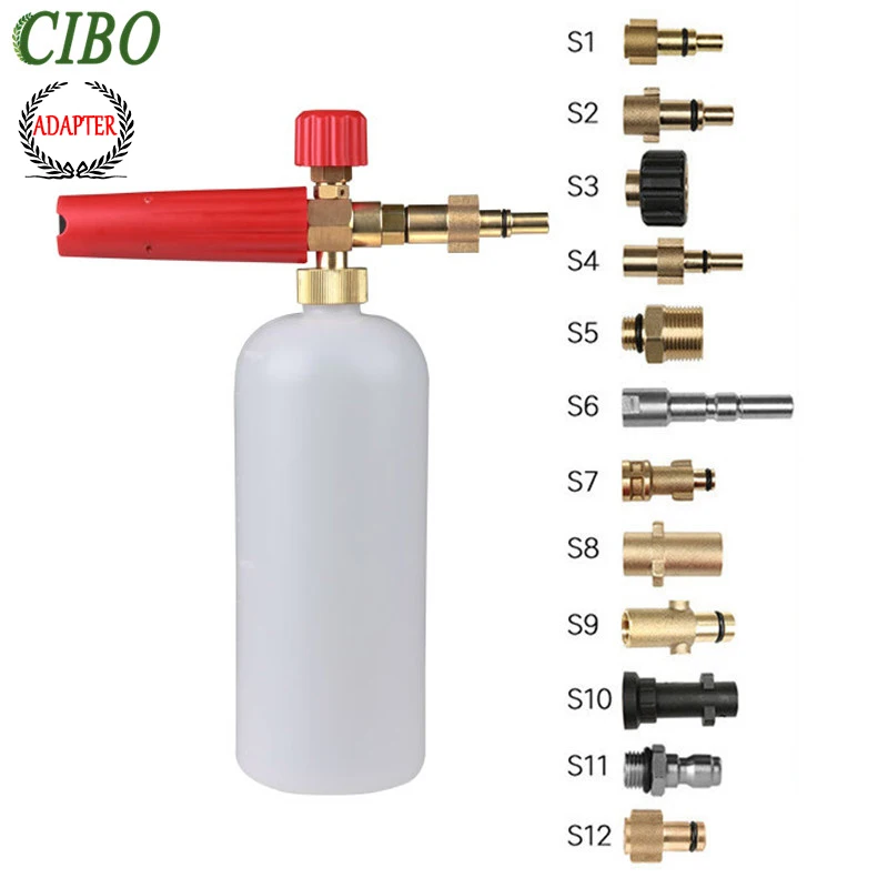 Achat Lavage de voiture neige mousse Lance mousse canon pistolet tornade pour Karcher mousse générateur pour nilfisk haute pression laveuse Machine à laver la voiture