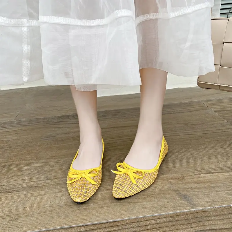 

Women Flats Hot Sell Colourful Suede Women Loafers Ballet Pointed Toe Flats Ladies Shoes Loafers Plus Size 40 Zapatos De Mujer