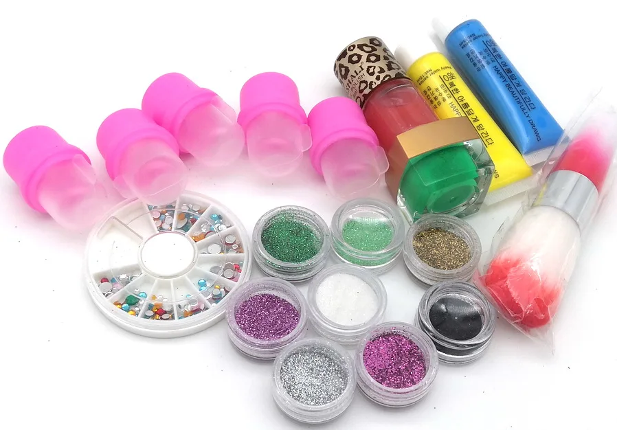 Pro Acrylic Power Manicure Nail Kit Acrylic Tips Nail Colorful Gel Polish Manicure Nail Art Tool 3