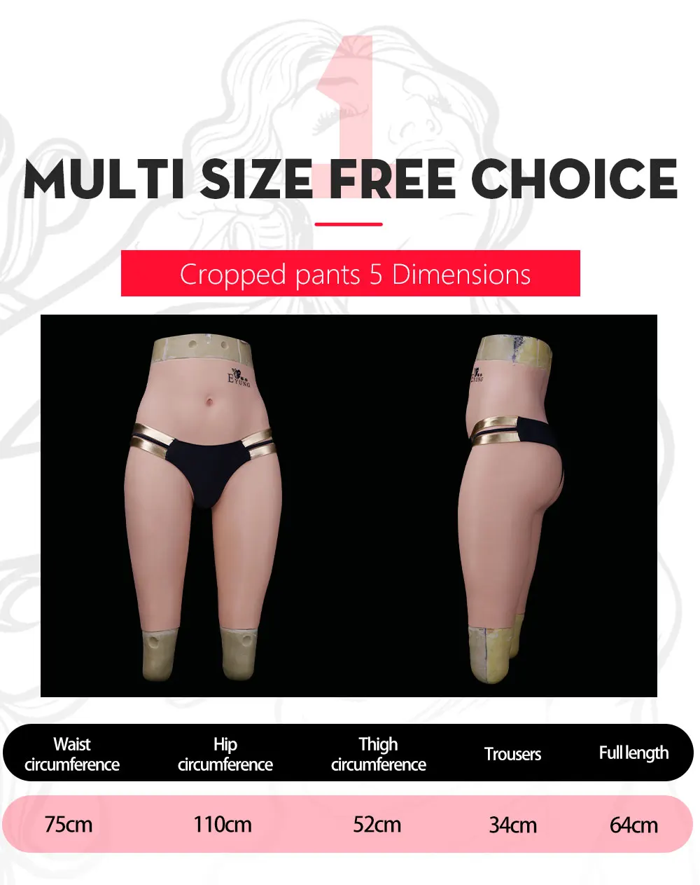 7th Generation Fake Vagina Underwear Gay Crossdresser Transgender Shemale Cosplay Drag Queen Silicone Realistic Vagina Panties (1)