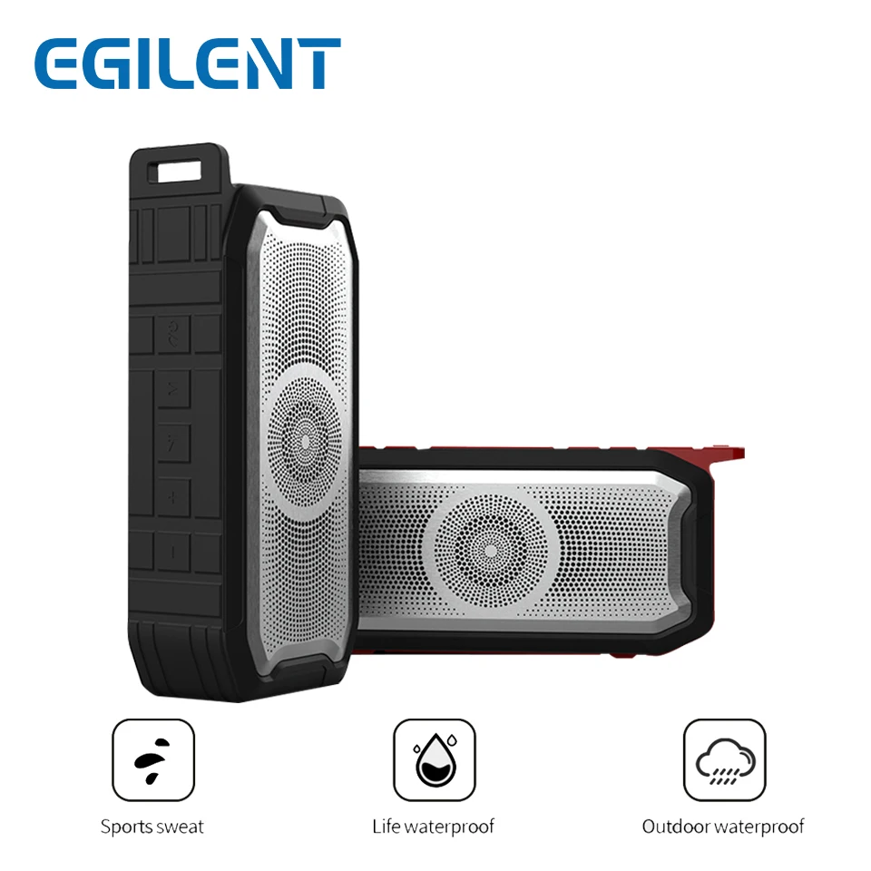 

Waterproof Bluetooth Speaker Wireless Louds Speaker Stereo Bass TWS Outdoor Speaker FM Radio Aux TF USB With Phone Function