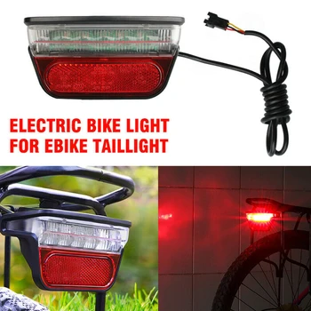 

6-80V Electric Bike Light for Ebike Taillight Rear Electric Scooter Bicycle Rear Tial Light Brake Night Safety Cycling Parts