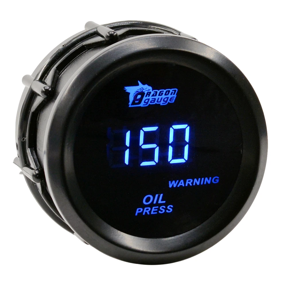 thumbnail image 2 of US 2" 52mm 120 PSI Digital Red LED Oil Pressure Gauge With Sensor Auto 2 of 9