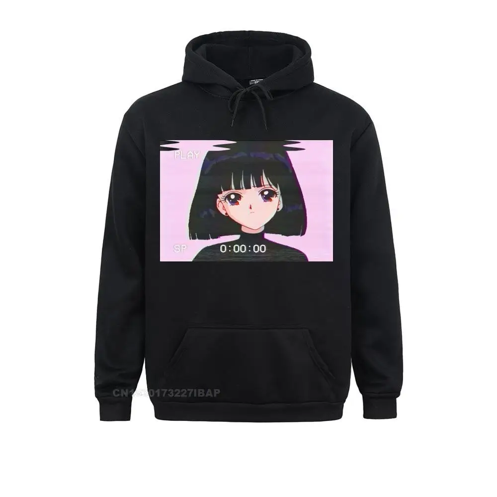 

Vaporwave Harajuku Hoodies Fashion Sad Girl Retro Japanese Anime Men Tshirt Aesthetic Tops Sportswear Harajuk Camisaswomen