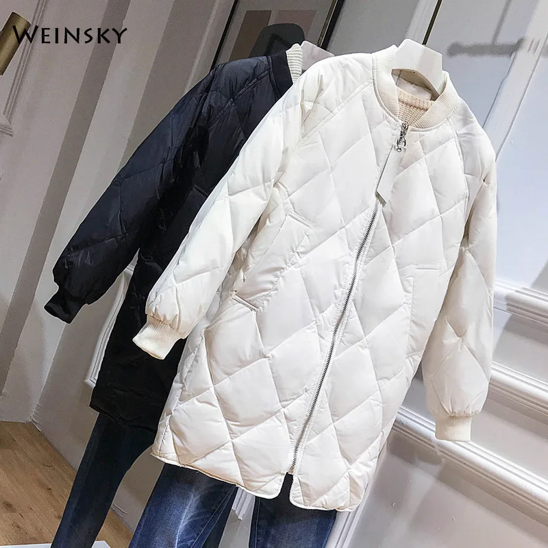 Autumn And Winter New Women Long Thick Down