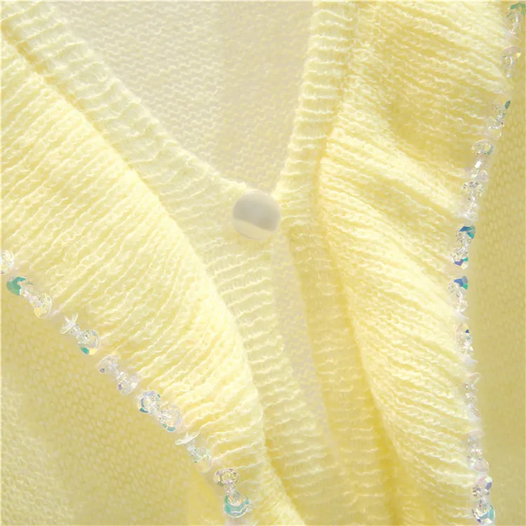 Woman's Sweaters New Ruffle V-neck Spring Autumn Female Coat Cardigan Ladies Ruffles Knitted Cardigans Woman's Sweaters New Ruffle V-neck Spring Autumn Female Coat Cardigan Ladies Ruffles Knitted Cardigans