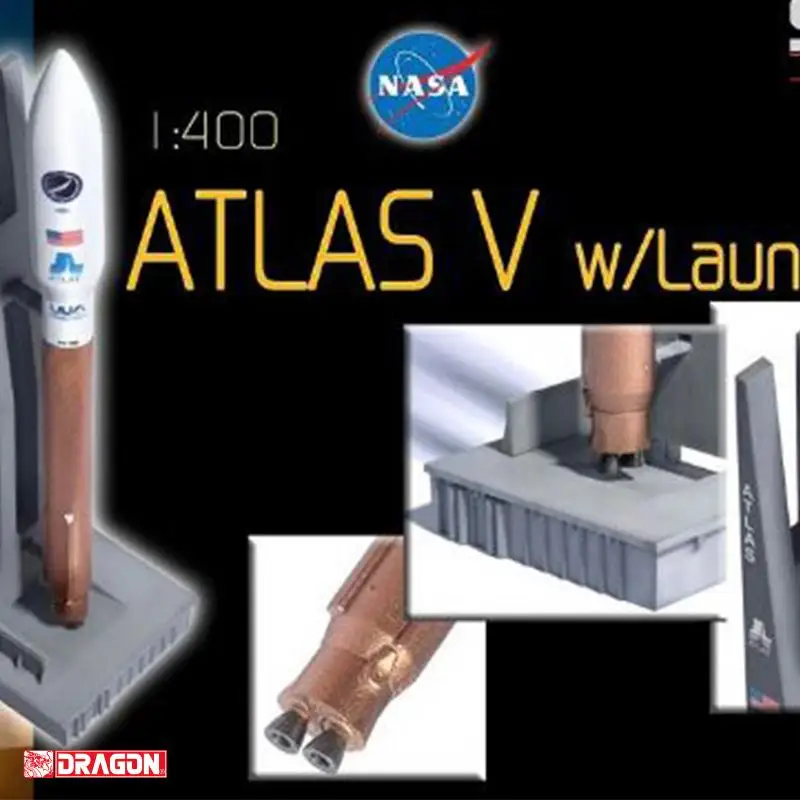 Dragon ATLAS V ROCKET W/пусковая площадка 1/400 Готовая модель Ограниченная серия