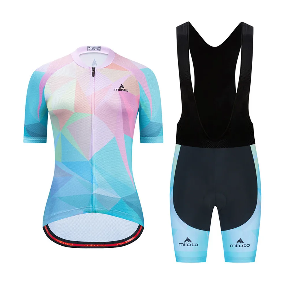 2021 Jersey Set Short Sleeve Lady Cycling Clothes Riding Clothin