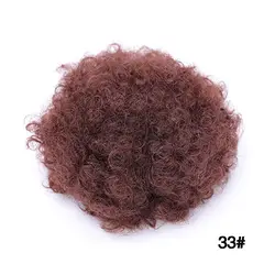 Allaosify синтетический пышный афро кудрявый парик конский хвост шнурок афро кудрявый заколка для хвоста в шиньон-хвост шиньон расширение