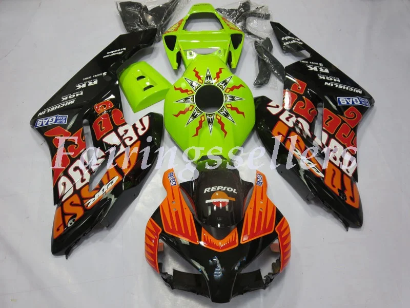 

(Injection mold) New ABS Full Fairing Kit 100% Fit For Honda CBR1000RR cbr1000 04 05 2004 2005 Fairings Lime Rossi