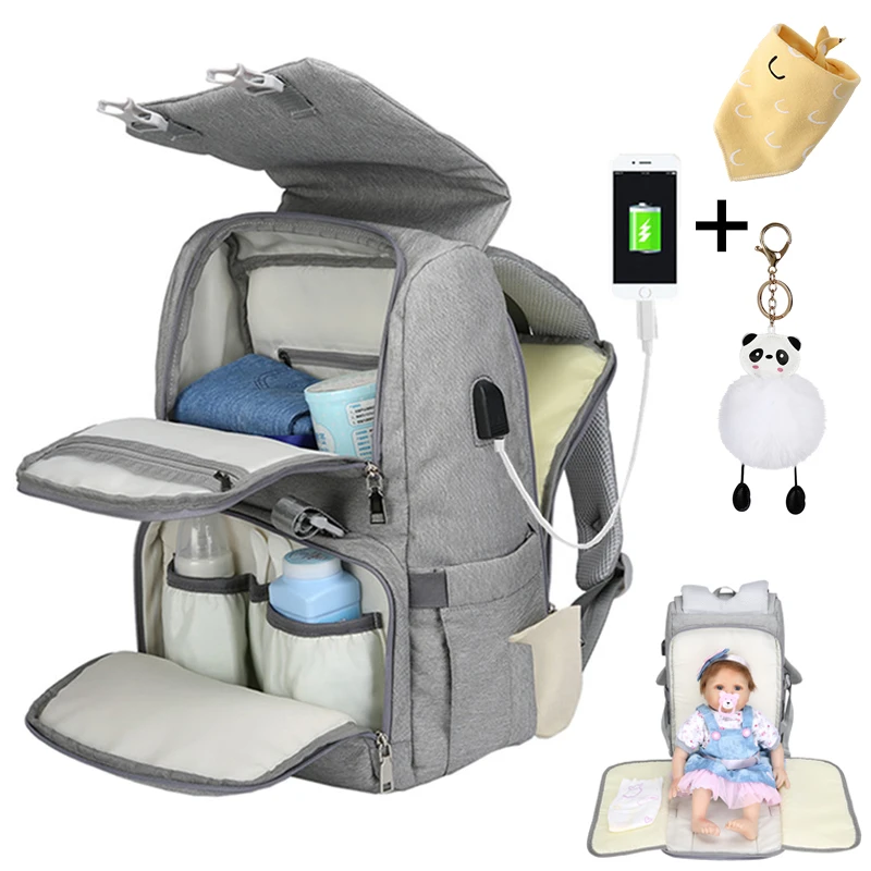 Sac A Couches De Maternite Usb Pour Maman Organisateur Pour Maman Kits De Maternite Sac A Dos Pour Bebe Sac A Couches Pour Poussette Aliexpress