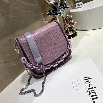 

Luxury Design Crocodile Pattern Small PU Leather Crossbody Bags For Women 2020 Shoulder Handbags Female Travel Cross Body Bag