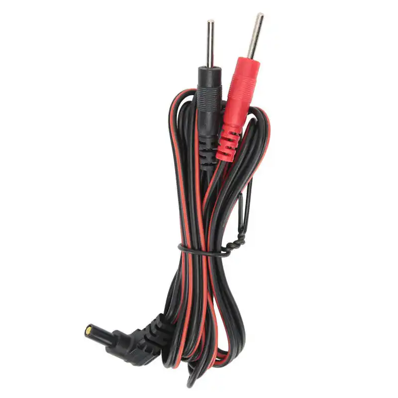 10pcs/bag 2.35mm 1.2m 2-In-1 Pin Type Electrode Wire Cable for tens Unit Physiotherapy Machine Massage Instrument Wire electrode lead wires