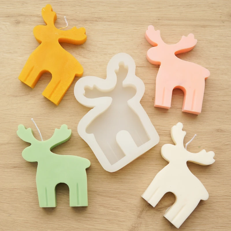 Силиконовая форма сделай сам для ароматерапии в виде рождественского оленя