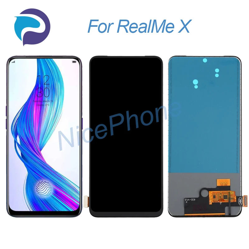 

For RealMe X LCD Display Touch Screen Digitizer Assembly Replacement 6.53" RMX1901, RMX1903 For RealMe X Screen Display LCD