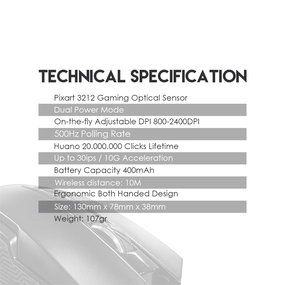 FANTECH WGC1 беспроводная мышь с дизайном зарядки RGB и 2400 dpi Регулируемая игровая мышь PIXART 3212 игровые фишки для мыши геймера