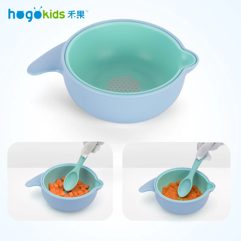 Hogokids посуда 3 набора PP Детское блюдо 2 посуда слоями для кормления набор детской посуды детская миска столовая посуда