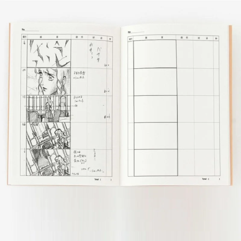 Storyboard de Animação Profissional, Template Sketchbook, Notebook