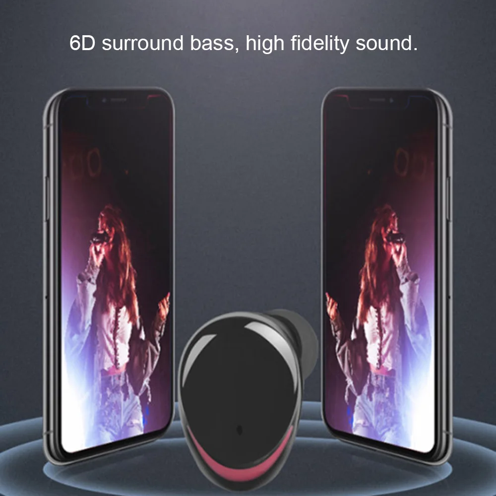TWS, супер бас наушники, IPX7, влагозащищенные наушники, Bluetooth, Спортивная гарнитура, HiFi Звук, 6D, объемные наушники