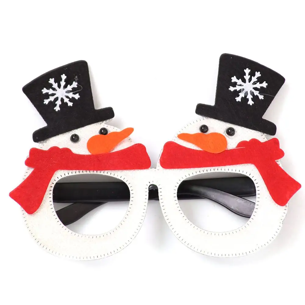 1 шт рождественские украшения милый Санта Клаус Снеговик Олени очки рамы дети творческие подарки на год Рождественские вечерние принадлежности для декора