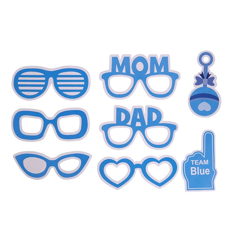 25 шт./компл. Photo Booth Baby Shower его мальчик девочка день рождения украшение для вечеринок Реквизит для фотобудки пол раскрывающий DIY