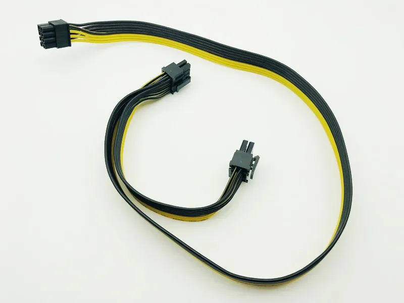 8Pin to 8Pin(6+2) Video Card Power Supply Cable Dual Port Connector 8p to 8p Cable 18AWG Wire Adapter for PC Computer BTC Mining
