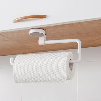 

Multi-function Bathroom Towel Paper Roll Rack Vacuum Suction Cup Kitchen Bathroom Holder CLH@8