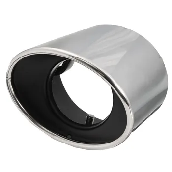 

New Stainless Steel Chrome Car Exhaust Tail Muffler Tip Oval Pipe For Honda For Accord 2008 2009 2010 2011 2012