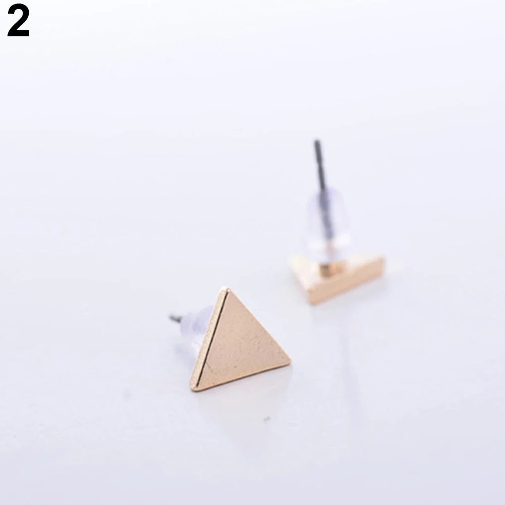 Jewelry Triangle Stud Earrings For Women Girls Kid Lady Wedding Jewelry Gift Dropsgipping 5