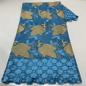 

2020 Latest Guipure Lace Cord Lace Embroiderey French African Cord Lace Fabric High Quality Nigeria Lace Fabric For Wedding WD11