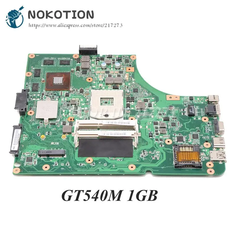Материнская плата NOKOTION для ноутбука Asus K53S X53S A53S K53SV REV 2 3 материнская ПК HM65 DDR3 GT540M