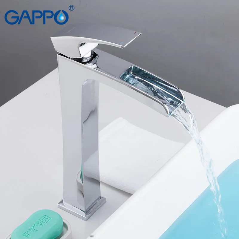 GAPPO смесители для раковины водопад белый высокий водопроводный кран Смесители для раковины кран для ванной комнаты водопроводный смеситель для раковины Griferia