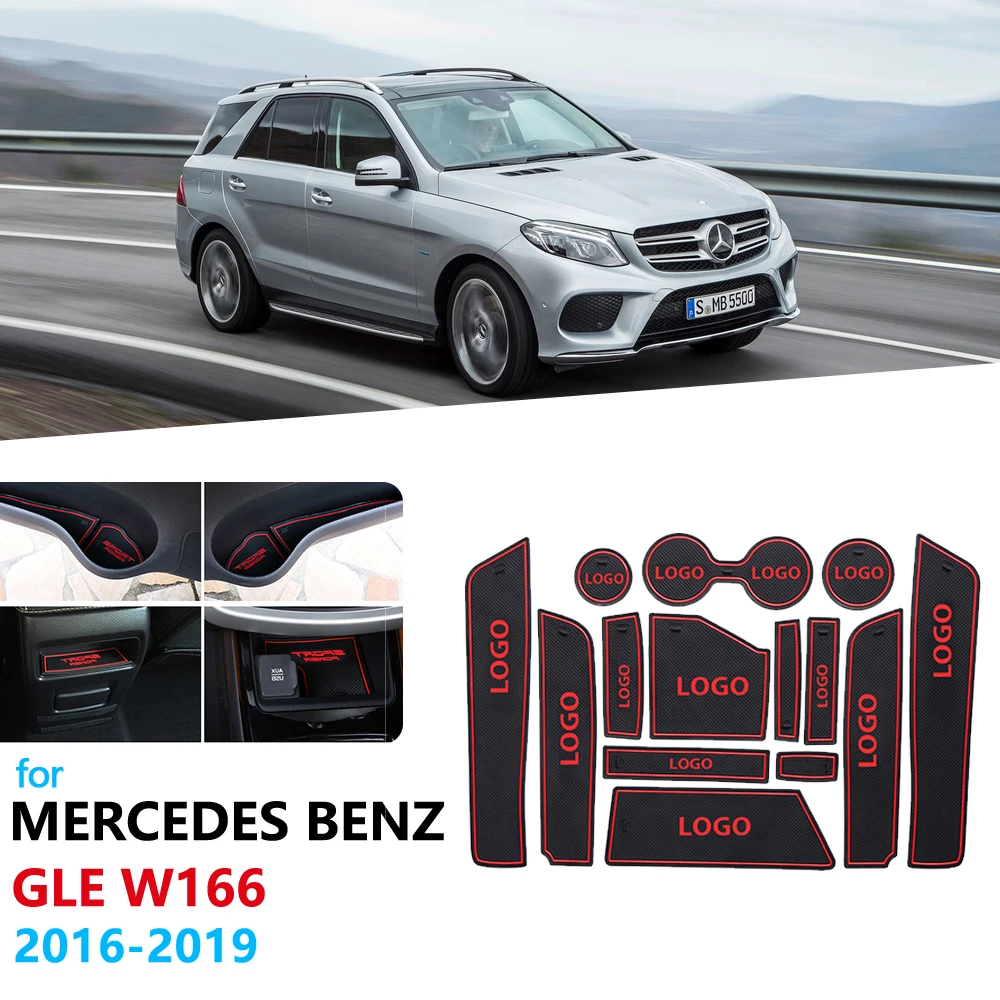 Us 134 53 Offanti Slip Rubber Gate Slot Cup Mat For Mercedes Benz Gle W166 C292 Class 250d 350d 350 400 550 63 Amg Coupe Coaster Accessories On