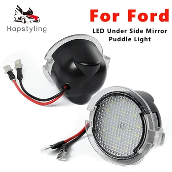 

2Pcs Super bright LED Under Side Mirror Puddle Light for Ford Flex SEL Expedition Everest Taurus E X Range T6 Raptor King Ranch