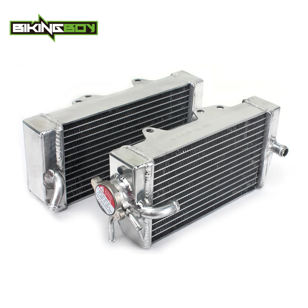 Best Price BIKINGBOY For Honda CRF 450 R CRF450R 02 03 04 2002 2003 2004 MX Aluminum Engine Water Cooling Radiators Coolers