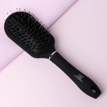 

Massage comb, combined bristles, black