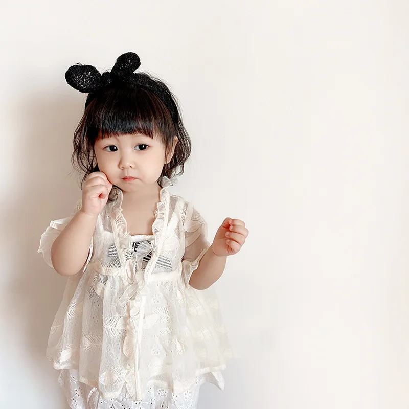 New Toddler Girls Sun Protection Clothing Summer Fashion Lace Air