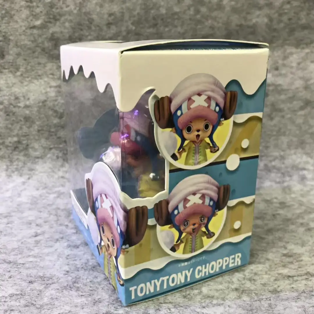 One Piece 117Generation Straw Hat Mission Chopper Marshmallow Edition Cake Island Action Humanoid Boxed Model Childrens Gift