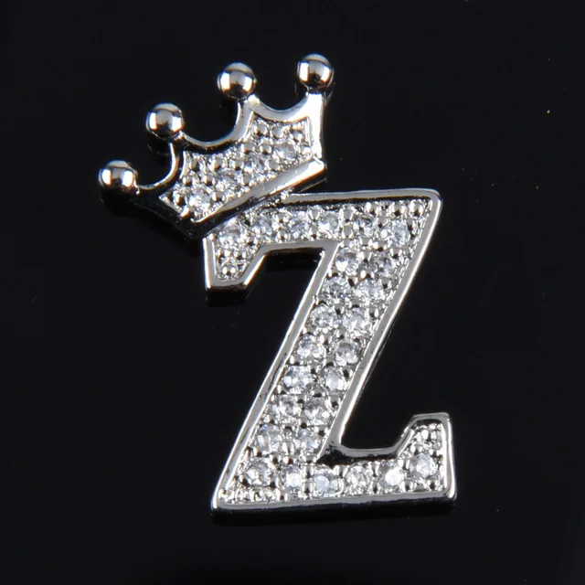 Hot Sale Metal Croc Shoe Charms Crown Letter Bling Rhinestone Shoes Decorations High Quality Butterfly Wristband Accessories g1026