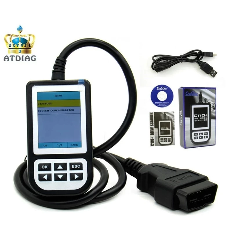 Новый сканер кодов V4.7 Creator C110 + для BMW OBD2 диагностики|vag can commander|vag commandercommander 1.4 |